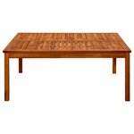 vidaXL Table basse de jardin 110x110x45 cm Bois solide d'acacia