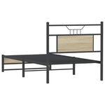 vidaXL Cadre de lit sans matelas chêne sonoma 90x190 cm