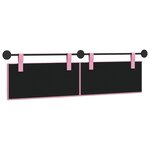 vidaXL Tête de lit suspendue Rose Tissu