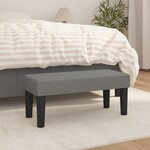 vidaXL Banc Gris foncé 70x30x30 cm Tissu