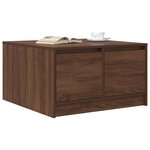 vidaXL Table basse avec tiroirs chêne marron 70 5x70x40 cm