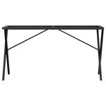 vidaXL Pieds de table à manger cadre en X 140x60x73 cm acier