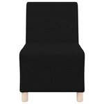 vidaXL Unité de Sofa Modulaire Sans Accoudoirs 3 Pièces Noir