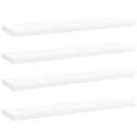 vidaXL Panneaux de bibliothèque 4 Pièces blanc bois d’ingénierie