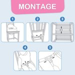 Réhausseur de chaise taupe