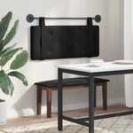 vidaXL Tête de lit suspendue Noir Velours