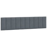 vidaXL Cadre de lit avec tête de lit Gris foncé 200x200 cm Velours