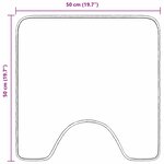 vidaXL Tapis de bain antidérapant avec découpe pour toilette Marron