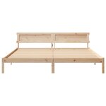 vidaXL Cadre de lit Marron 180 x 200 cm Bois massif en pin