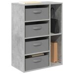 vidaXL Buffet Gris béton 60 x 33 5 x 84 cm