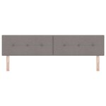 vidaXL Tête de lit réglable en hauteur Taupe tissu