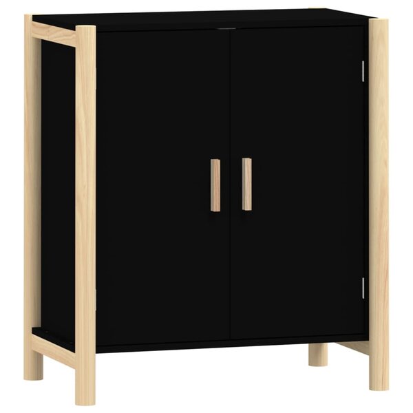 vidaXL Buffet Noir 62x38x70 cm Bois d'ingénierie
