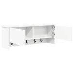 vidaXL Porte-manteau mural Blanc 80 x 20 x 30 cm Bois d'ingénierie