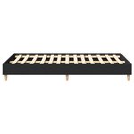 vidaXL Cadre de lit sans matelas noir 135x190 cm bois d'ingénierie