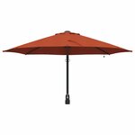 vidaXL Parasol de jardin Rouge et Noir 248 x 248 x 148 cm