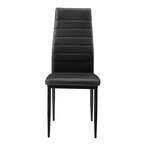 Lot de 2 chaises de salle à manger set de sièges empilables 96 cm noir 03_0005744