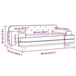 vidaXL Canapé pour enfants cappuccino 90x53x30 cm similicuir