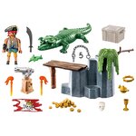PLAYMOBIL 71473 - Pirate avec Alligator