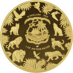Monnaie WILD ESSENCE Gilded Set 3 X 1 Oz Argent 10$ Liberia 2026 (PRÉCOMMANDE)