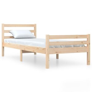 vidaXL Cadre de lit sans matelas bois massif 90x200 cm