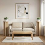 vidaXL Support de Plante 2 pièces Chêne Sonoma Ø40 x 100 cm