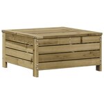 vidaXL Salon de jardin 4 Pièces avec coussins bois de pin imprégné