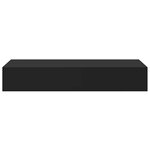 vidaXL Étagère à tiroir murale Noir 60x23 5x10 cm MDF