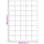 vidaXL Couette d'été 140 x 200 cm Été Microfibre (100  polyester)