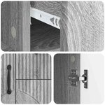 vidaXL Buffet Sonoma gris 89 x 34 5 x 57 cm Bois d'ingénierie