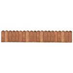 vidaXL Rouleau de bordure Marron 120 cm Bois de pin imprégné