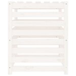 vidaXL Composteur Blanc 63 5x63 5x77 5 cm Bois massif de pin