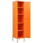 vidaXL Armoire à casiers Orange 35x46x180 cm Acier