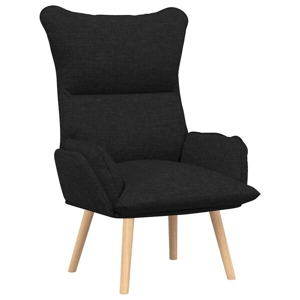 vidaXL fauteuil Noir 69 x 74 x 93 cm Tissu et Contreplaqué