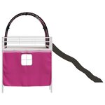 vidaXL Lit mezzanine pour enfants Blanc et rose 107 x 200 cm Métал