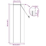 vidaXL Stores et Occultants avec des rideaux Jaune 60 x 160 cm Bambou
