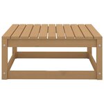 vidaXL Salon de jardin 9 Pièces marron miel bois de pin massif