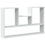 vidaXL Étagère murale blanc 99x15x60 cm bois d'ingénierie