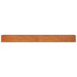 vidaXL Lit surélevé de jardin rouillé 480x80x45 cm acier corten