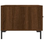 vidaXL Table basse Chêne marron 50x50x40 cm Bois d'ingénierie