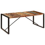 vidaXL Table à dîner 200x100x75 cm Bois de récupération solide
