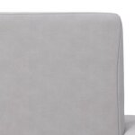 vidaXL Canapé-lit enfants 2 places gris clair peluche douce