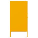 vidaXL Buffets 2 Pièces jaune moutarde 36x39x79 cm acier laminé à froid