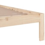 vidaXL Cadre de lit sans matelas bois massif 150x200 cm