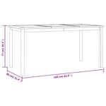 vidaXL Ensemble à manger de jardin 5Pièces Bois de teck massif