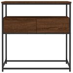 vidaXL Table console chêne marron 75x40x75 cm bois d'ingénierie