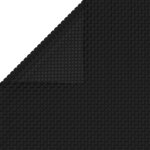 vidaXL Couverture de piscine rectangulaire 600x400 cm PE Noir