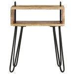 vidaXL Table de chevet Bois de manguier massif 40x34x47 cm