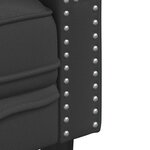 vidaXL Fauteuil Chesterfield Argyle Noir 71 x 74.5 x 70.5 cm Faux cuir