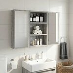 vidaXL Armoire murale de salle de bain Gris Sonoma 30 x 10 x 50 cm