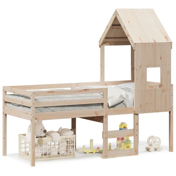 vidaXL Lit haut sans matelas 80x200 cm bois de pin massif